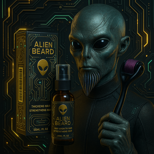 Beard Growth Spray Naturel – Booster de Barbe Alien Beard | Hydratant & Nourrissant