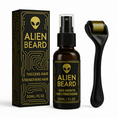 Beard Growth Spray Naturel – Booster de Barbe Alien Beard | Hydratant & Nourrissant
