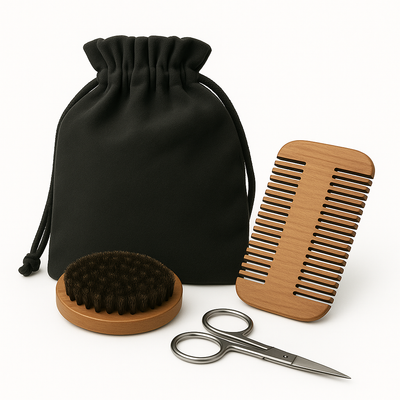 Men's Shaving Brush Set – Kit Complet pour Barbe en Poils de Sanglier – Alien Beard