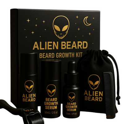 Beard Growth Kit For Men – Coffret Complet de Croissance de Barbe